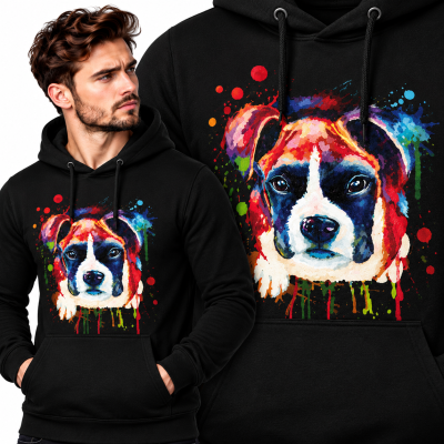 BLUZA Z KAPTUREM ZWIERZĘTA  BOXER 1